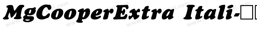 MgCooperExtra Itali字体转换